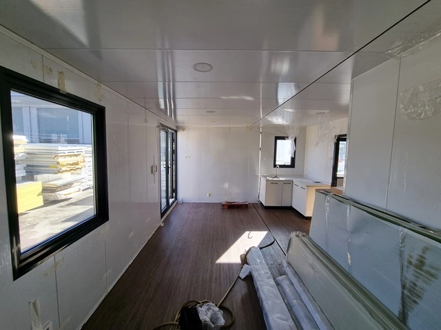 Lounge Room of 20 Foot Container Home