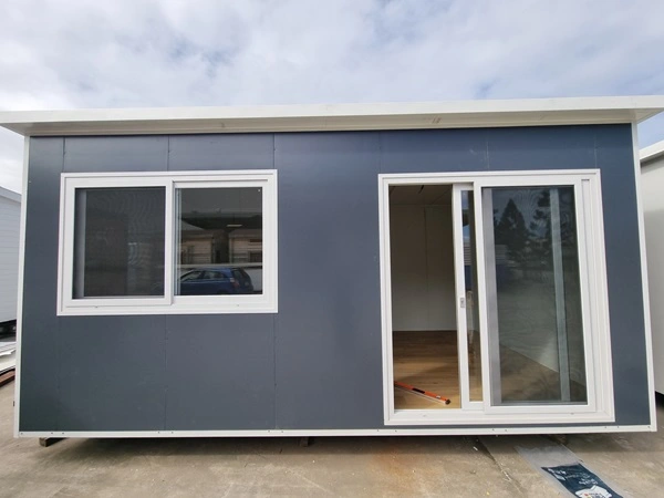 Portable Building Office - Blue Exterior
